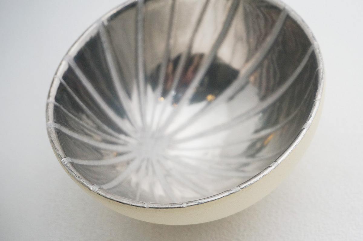 27 ホワイト 釉彩 プラチナぐい呑 3