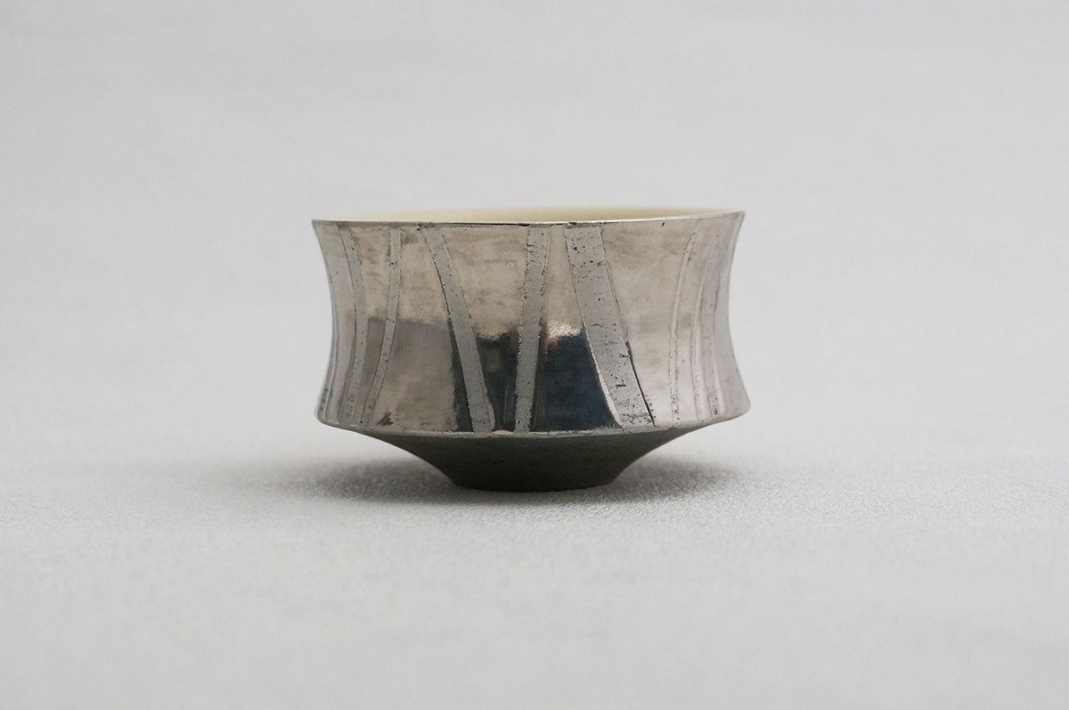 27 ホワイト 釉彩 プラチナぐい呑 6