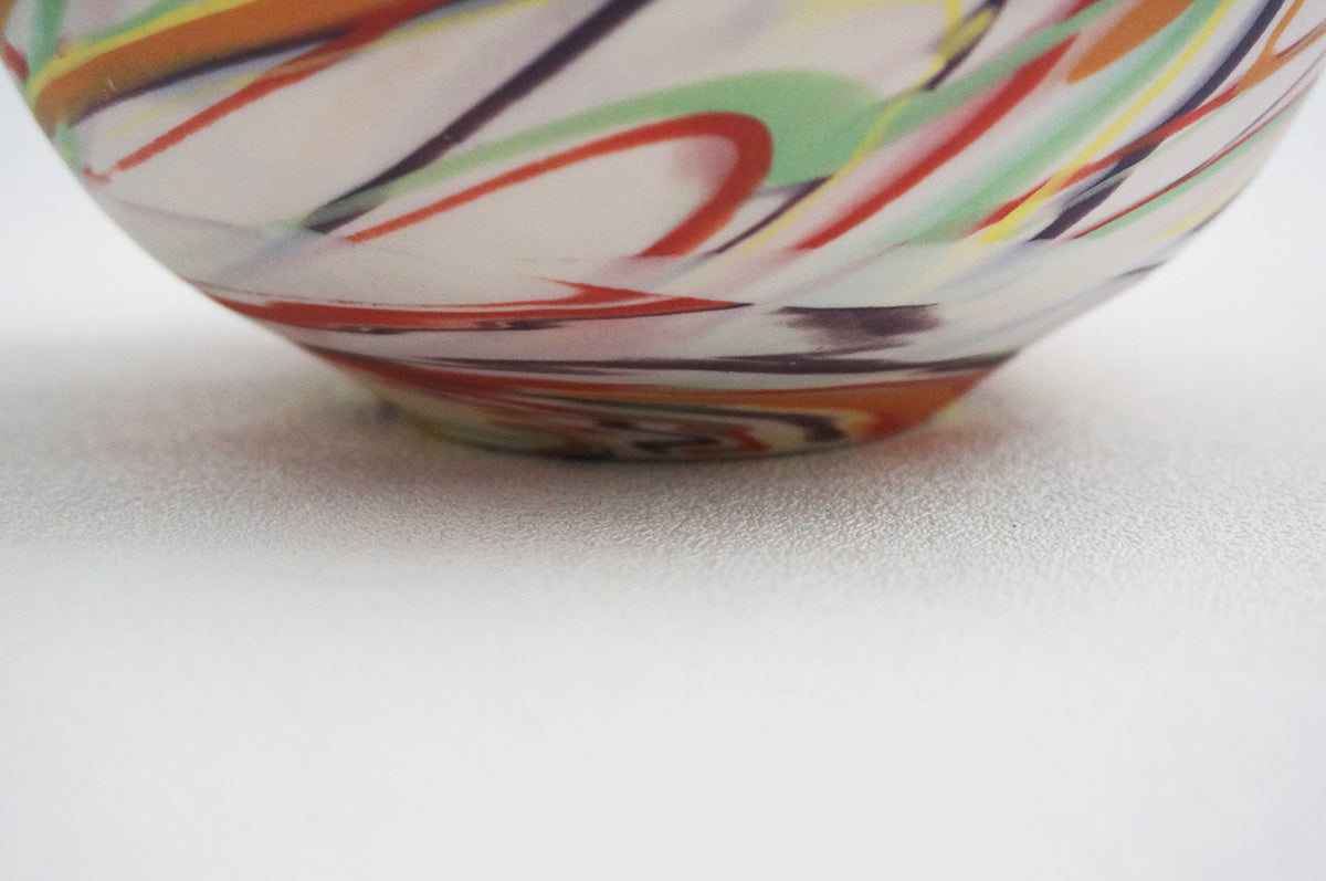 028 marble くびれ大鉢