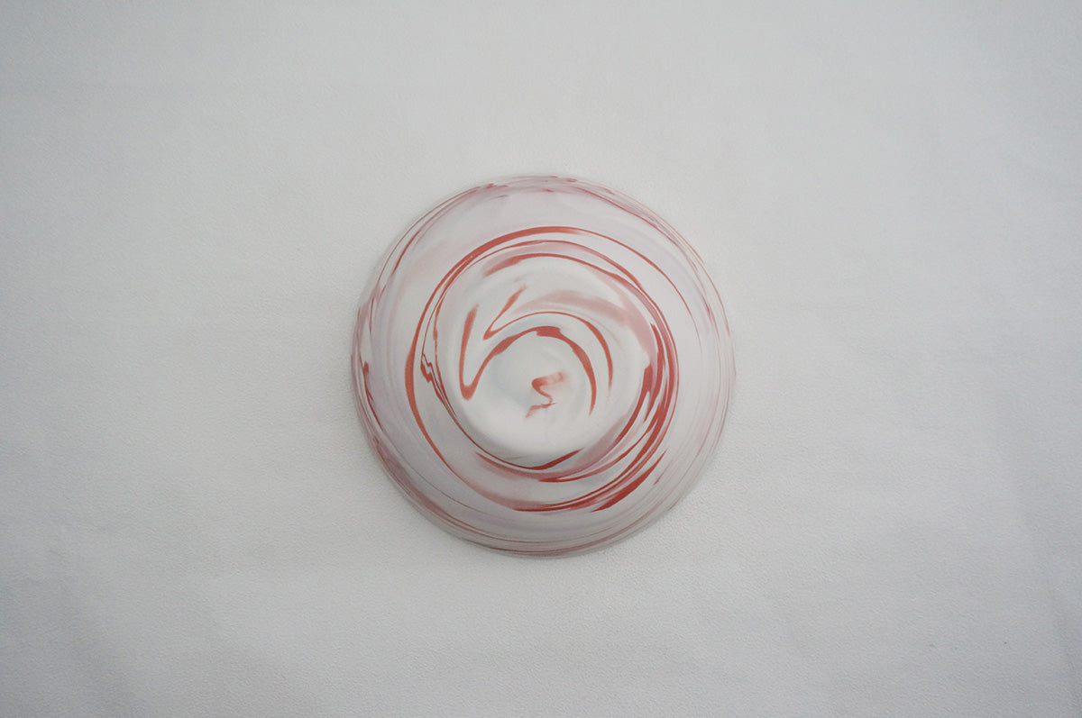 028 marble くびれ大鉢