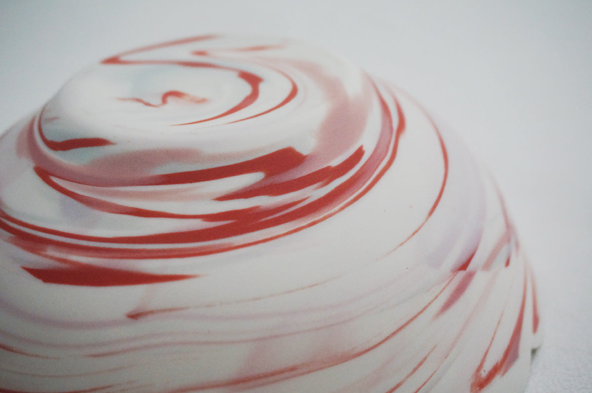 028 marble くびれ大鉢