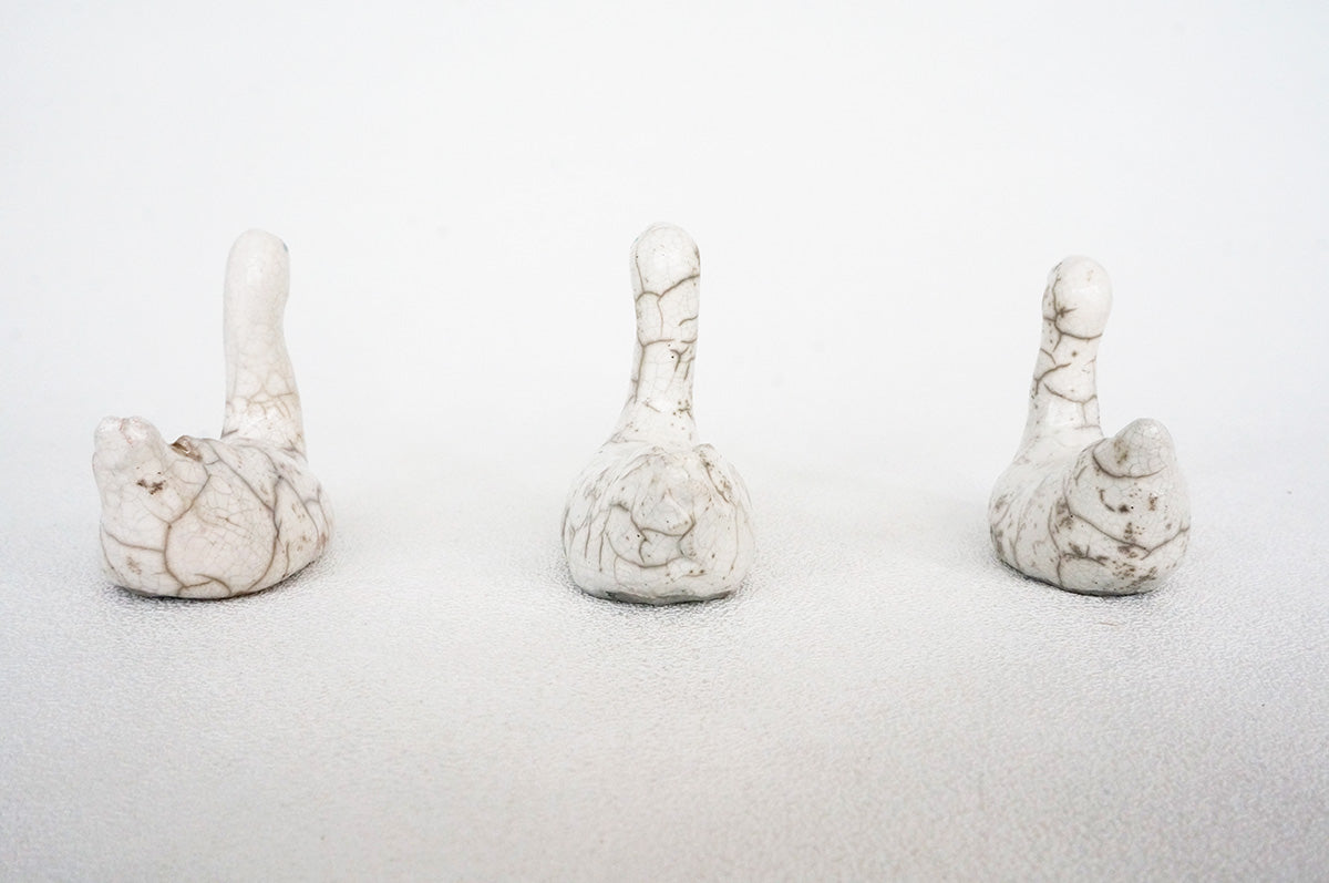 029 楽焼き　コハクチョウ　大