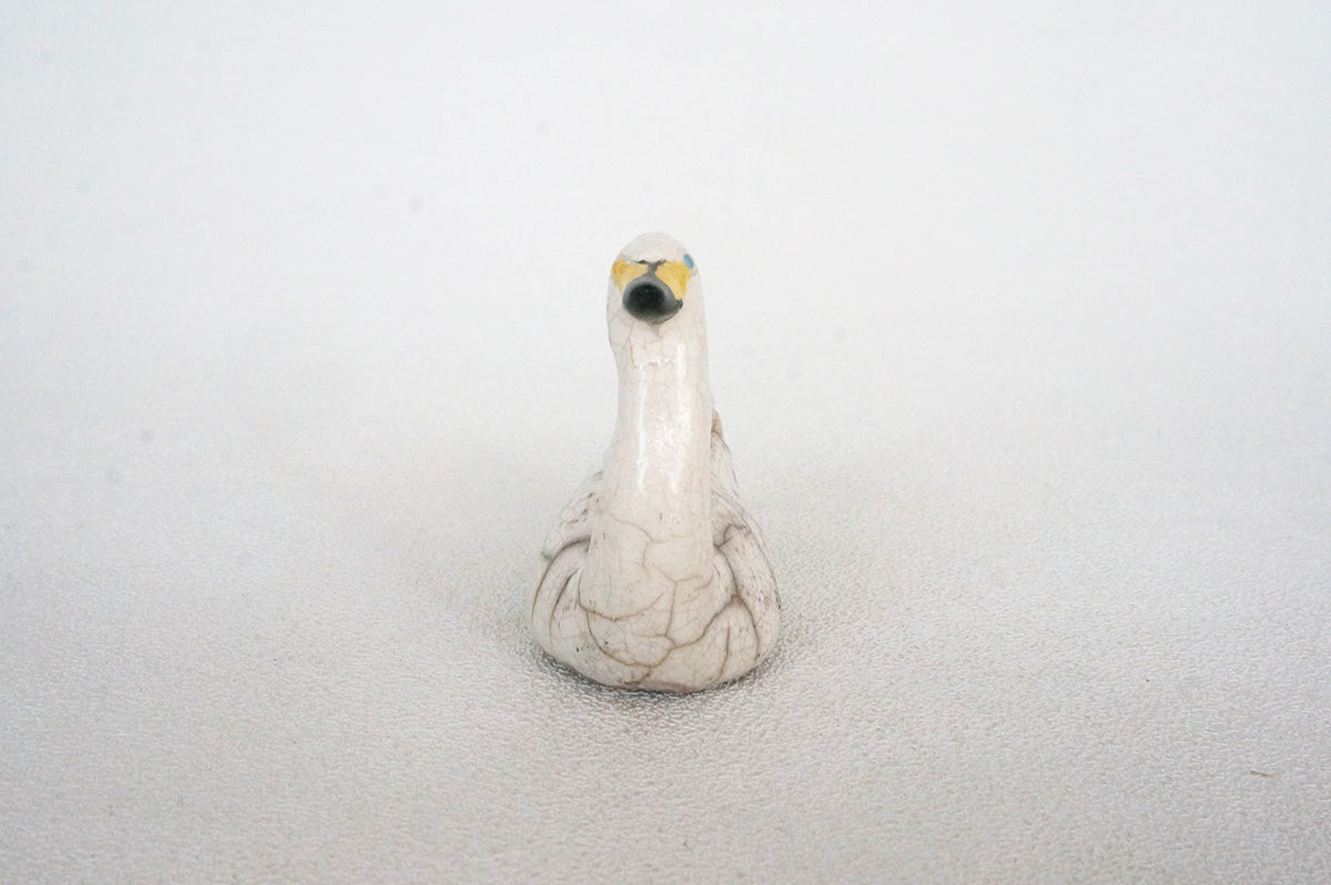 029 楽焼き　コハクチョウ　大