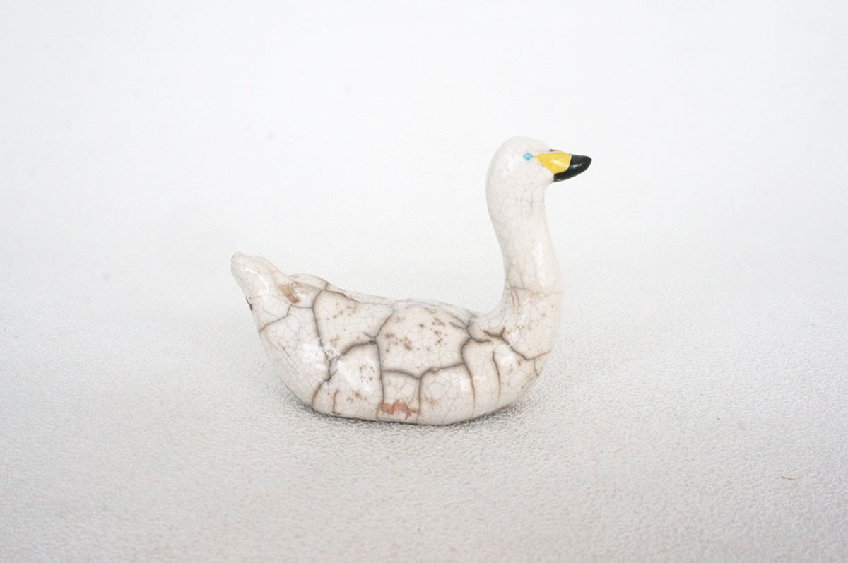 029 楽焼き　コハクチョウ　大