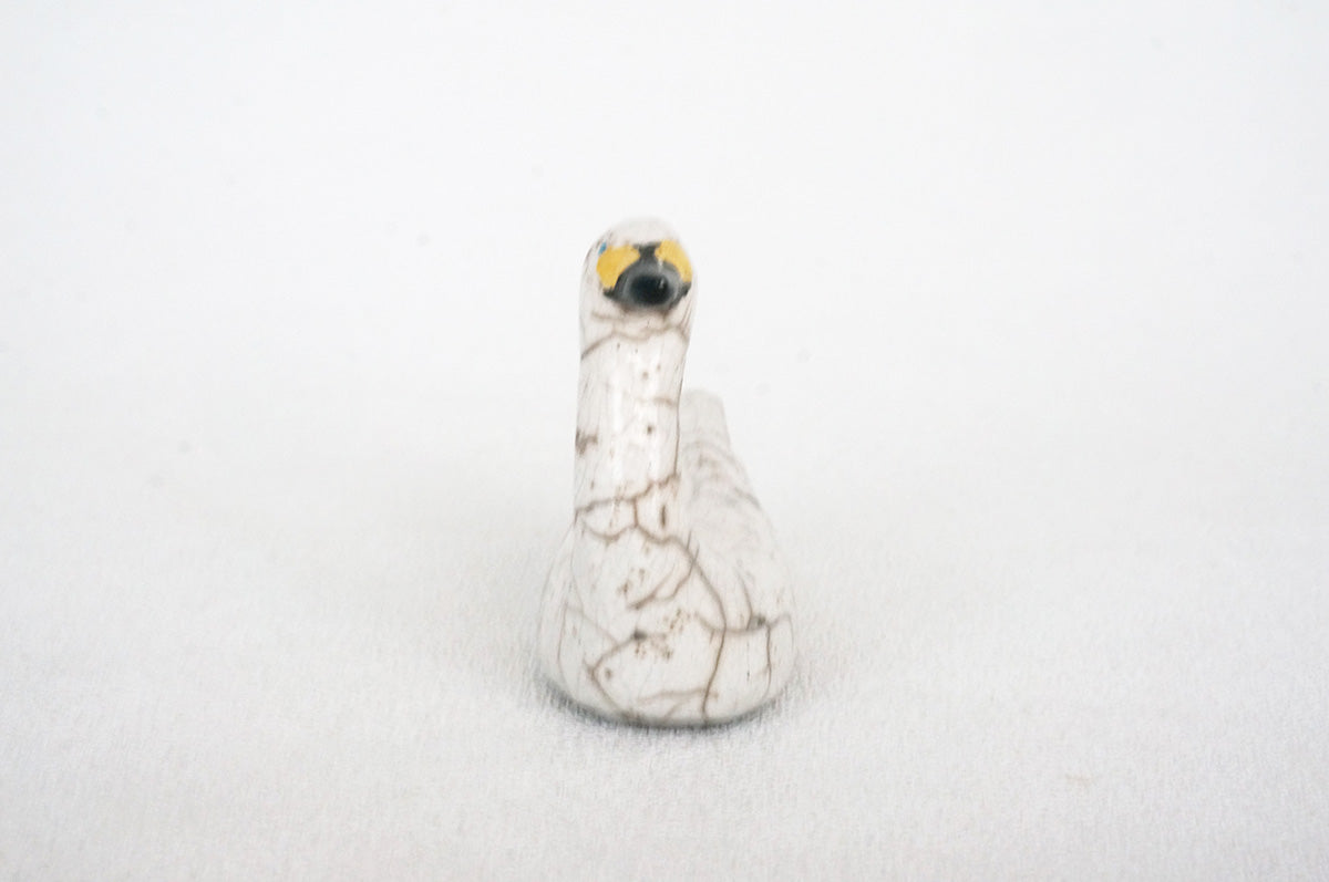 029 楽焼き　コハクチョウ　大