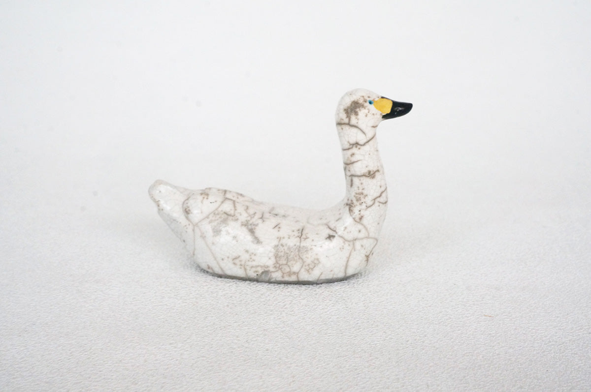 029 楽焼き　コハクチョウ　大