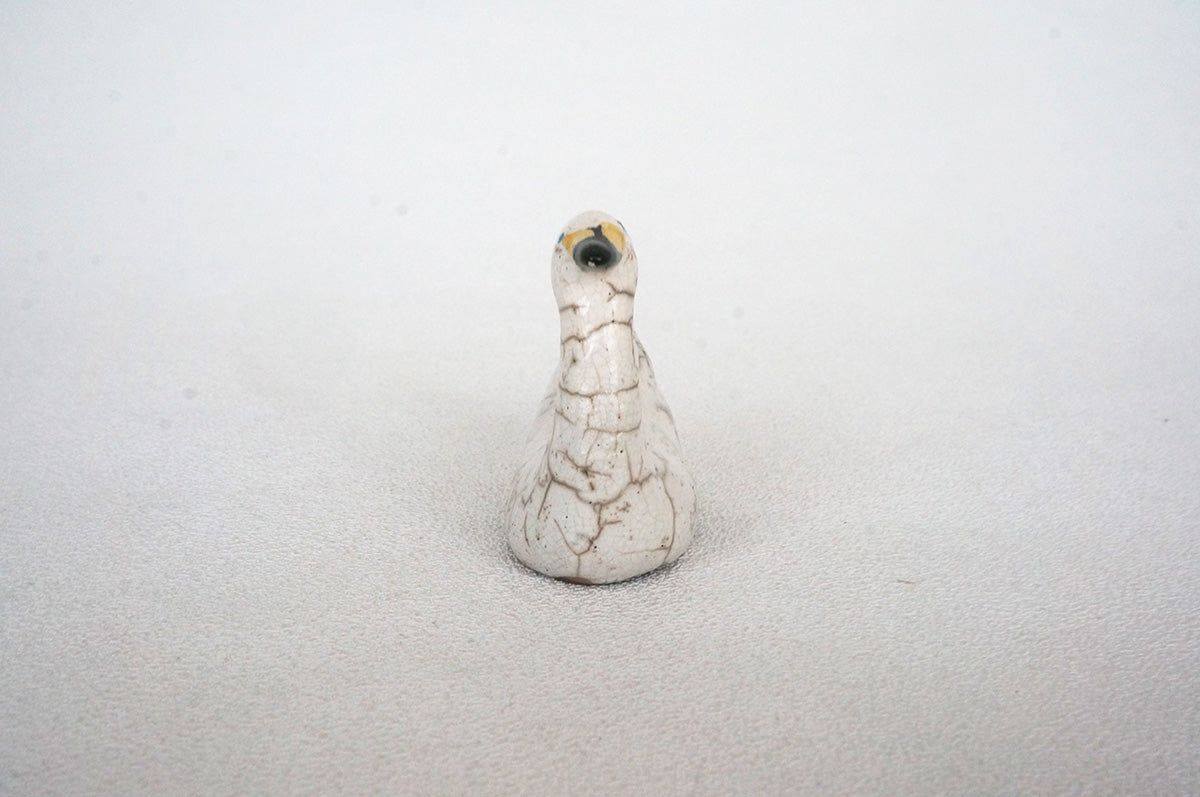 029 楽焼き　コハクチョウ　大