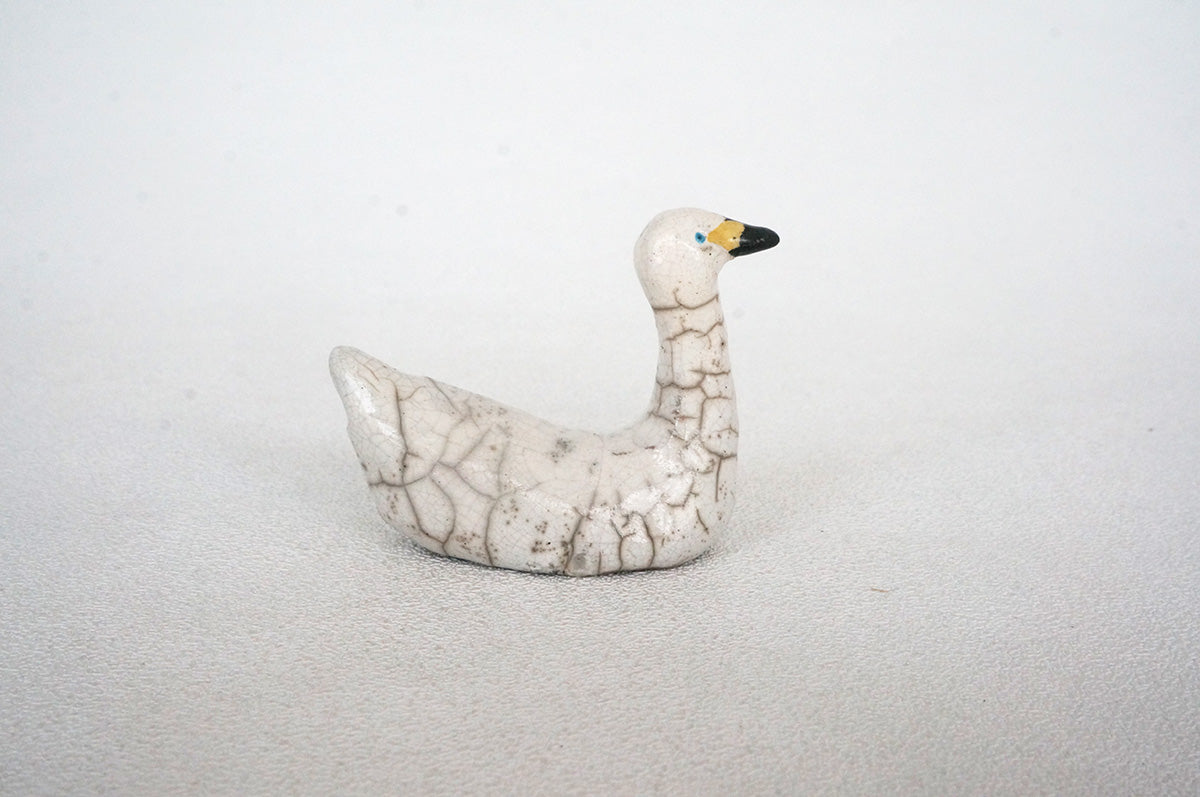 029 楽焼き　コハクチョウ　大