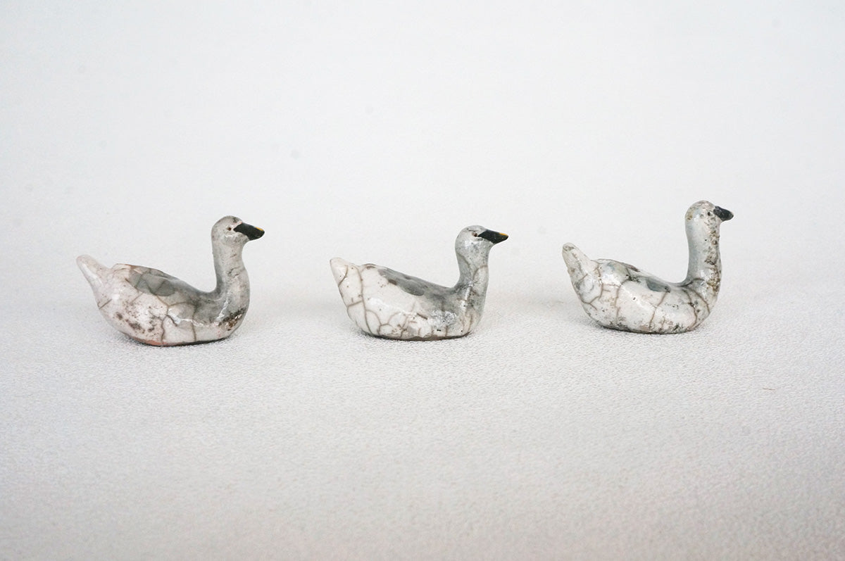 030 楽焼き　コハクチョウ　小