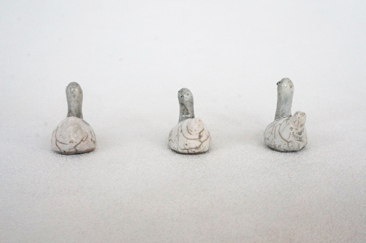 030 楽焼き　コハクチョウ　小