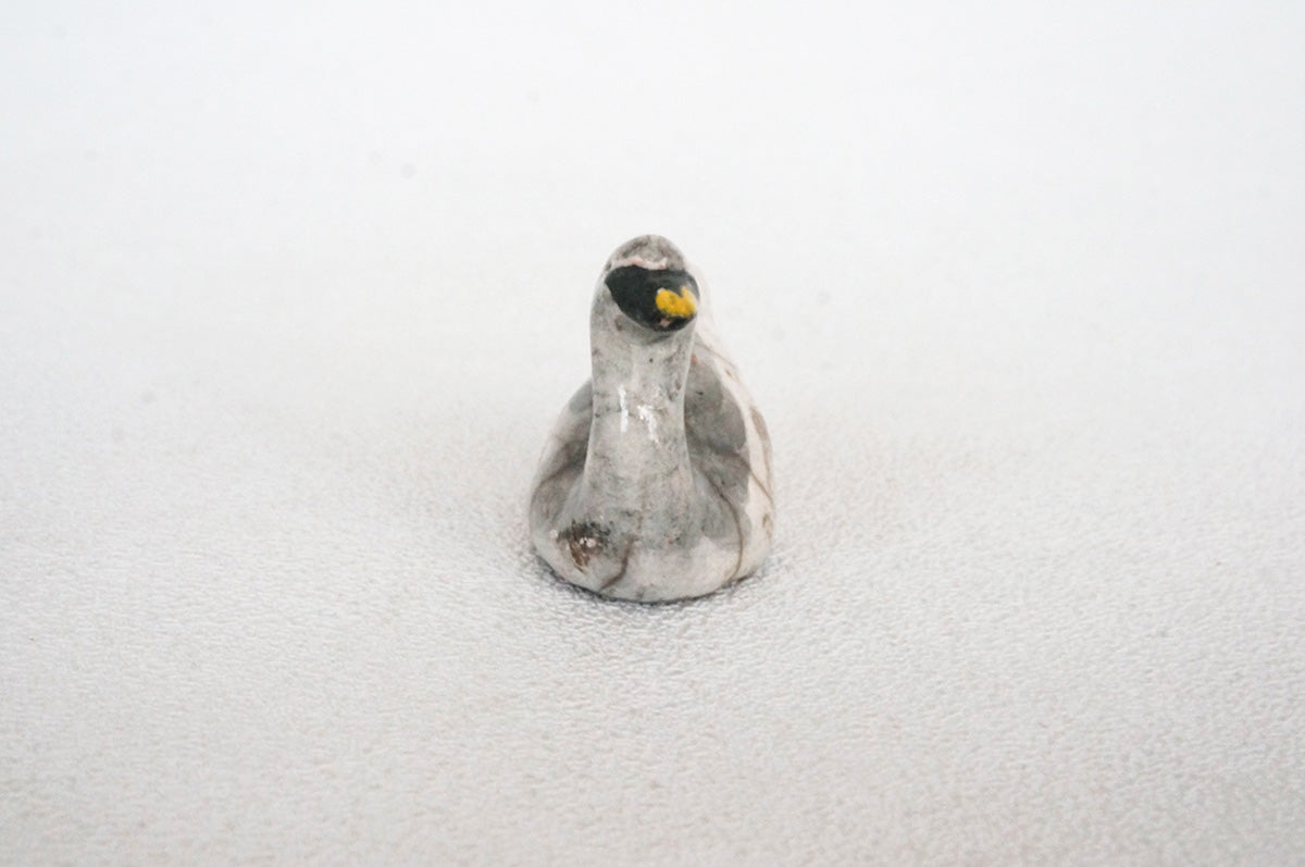 030 楽焼き　コハクチョウ　小