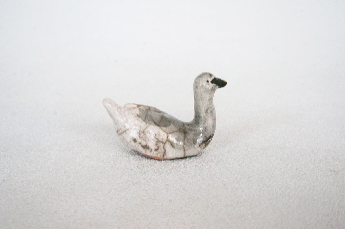 030 楽焼き　コハクチョウ　小