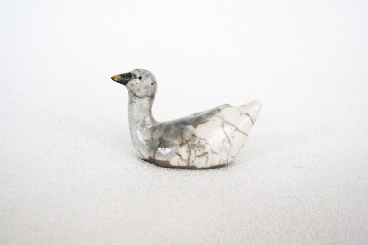 030 楽焼き　コハクチョウ　小