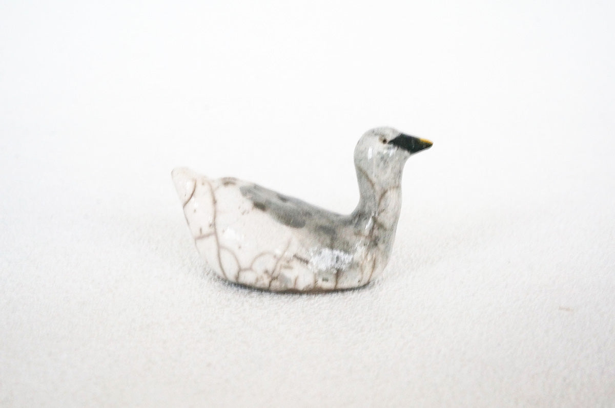 030 楽焼き　コハクチョウ　小