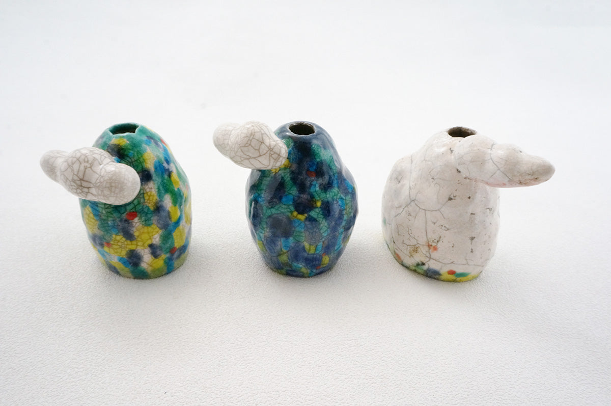 033 山と雲　一輪差