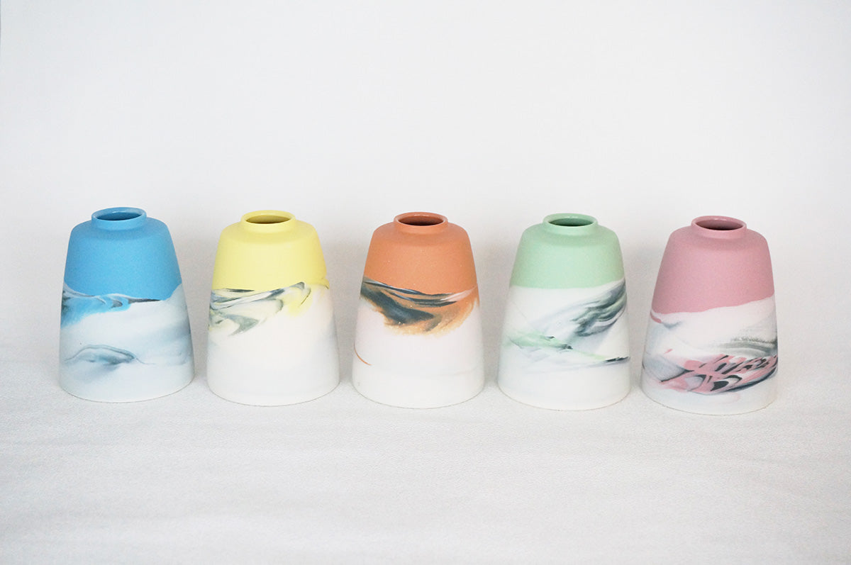 034 marble アロマポット兼一輪挿し