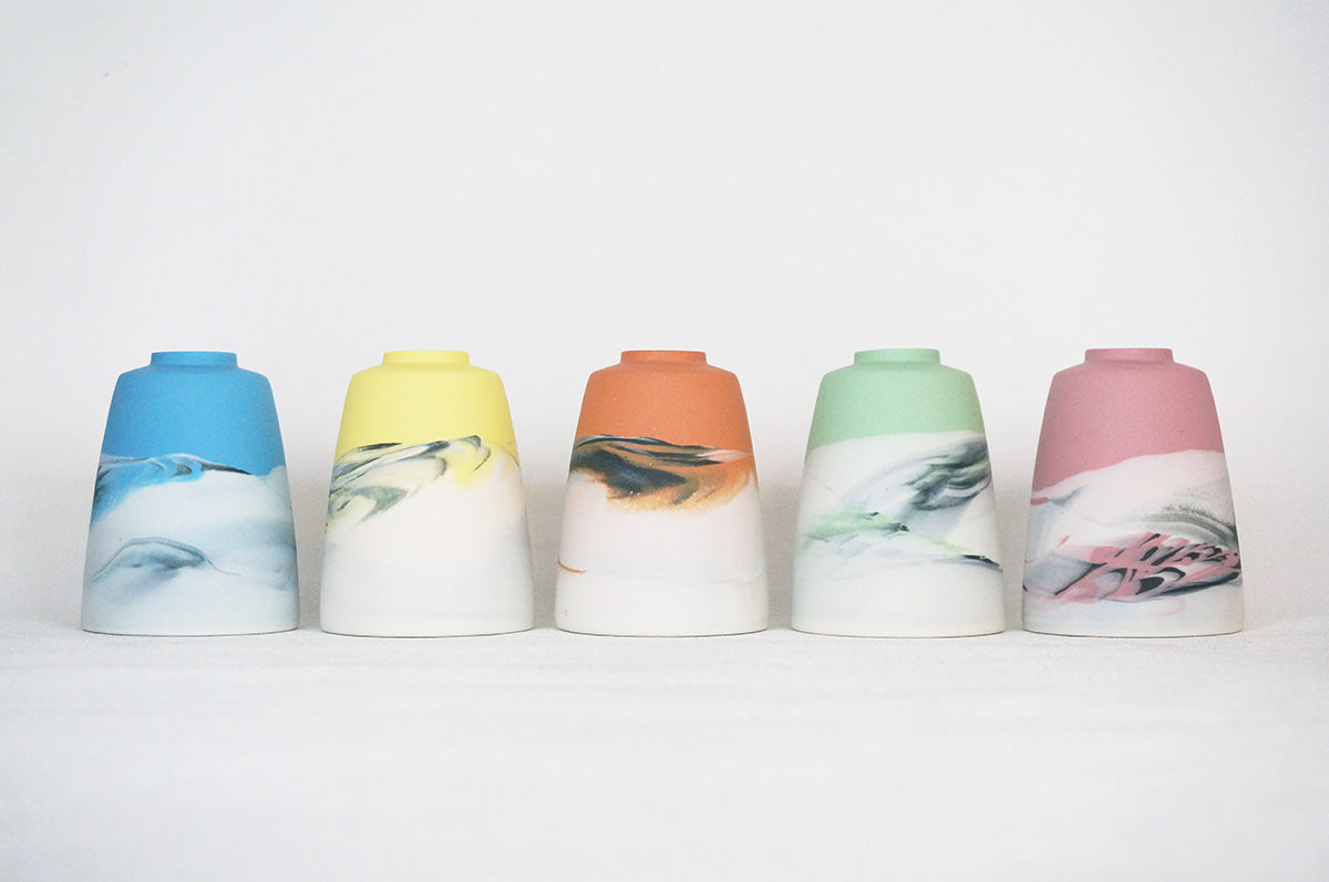 034 marble アロマポット兼一輪挿し