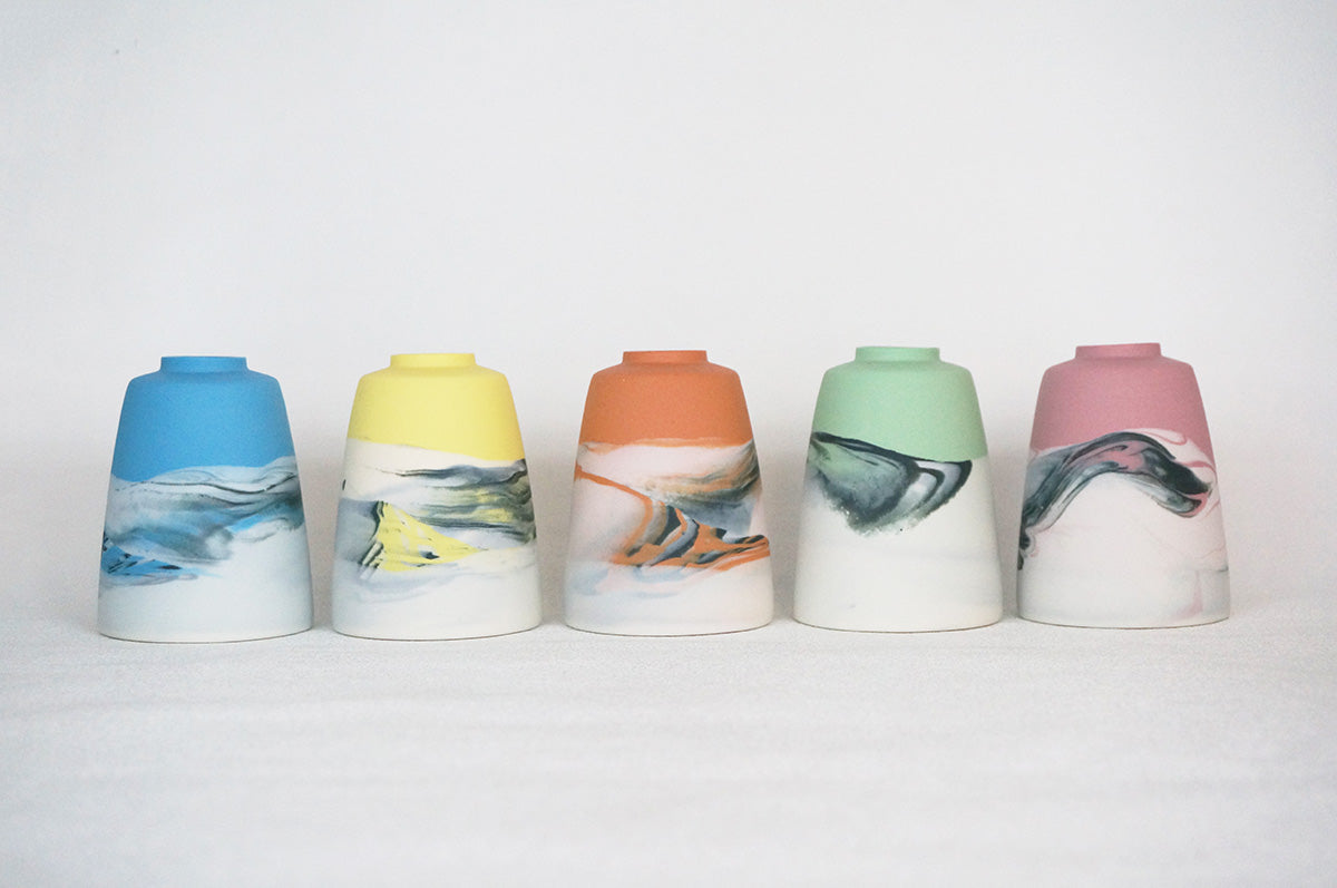 034 marble アロマポット兼一輪挿し