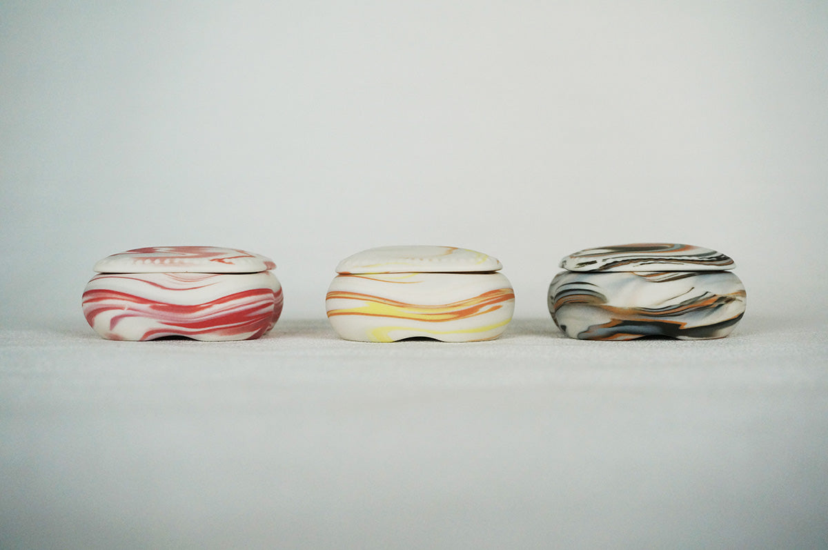 035 marble 四角蓋物