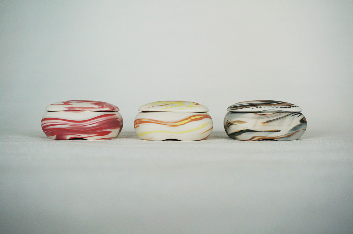 035 marble 四角蓋物