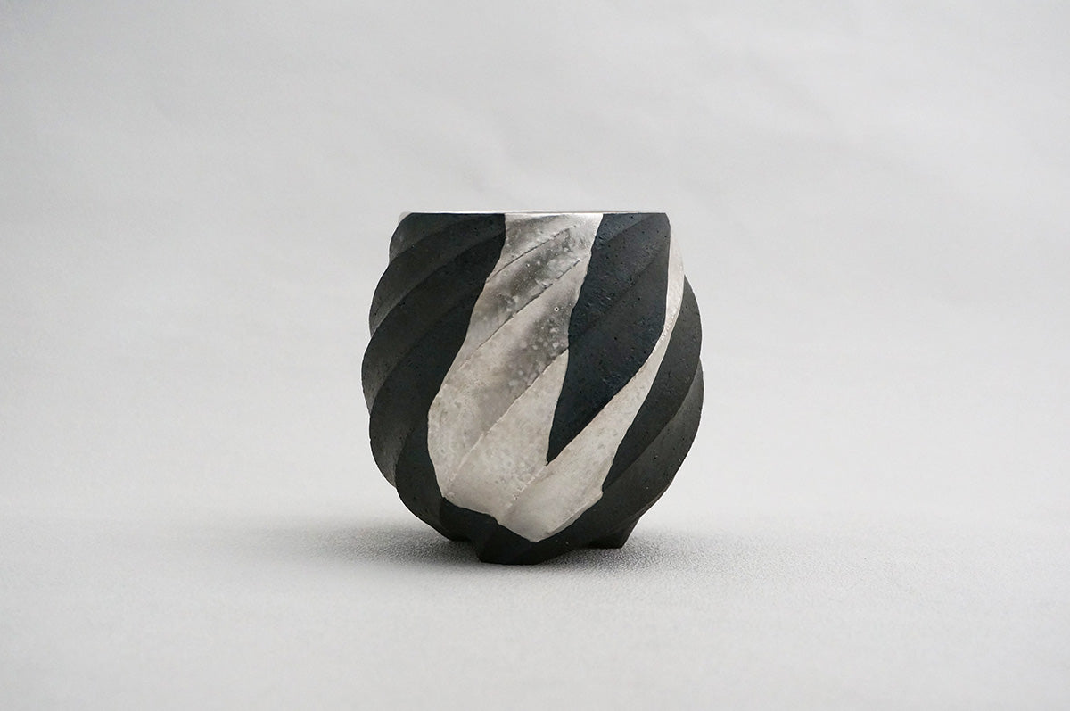 44 Spiral 銀彩ロックカップ