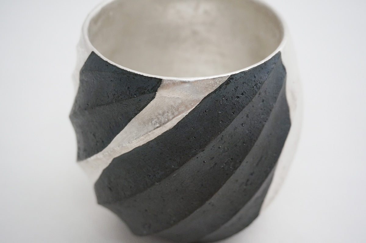 44 Spiral 銀彩ロックカップ