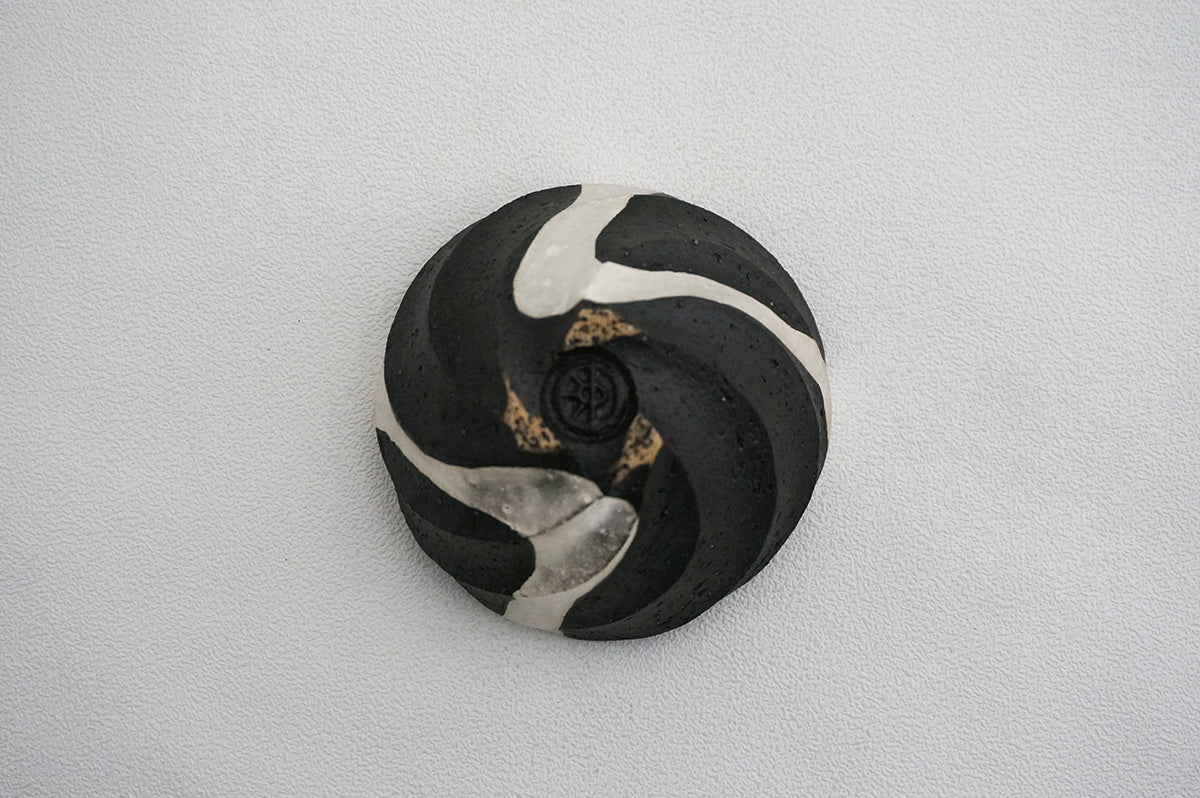 46 Spiral 銀彩ぐい呑 2