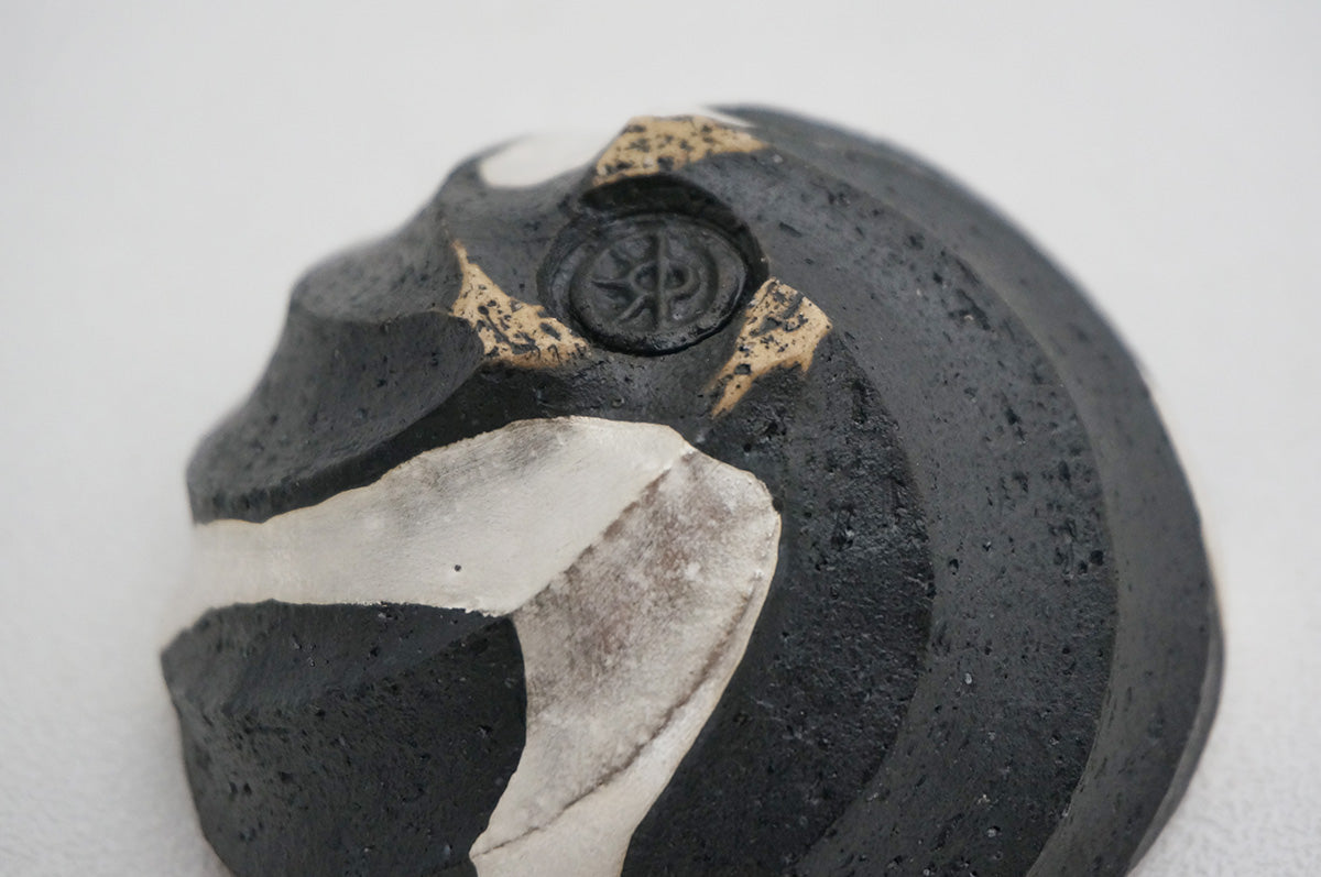 46 Spiral 銀彩ぐい呑 2