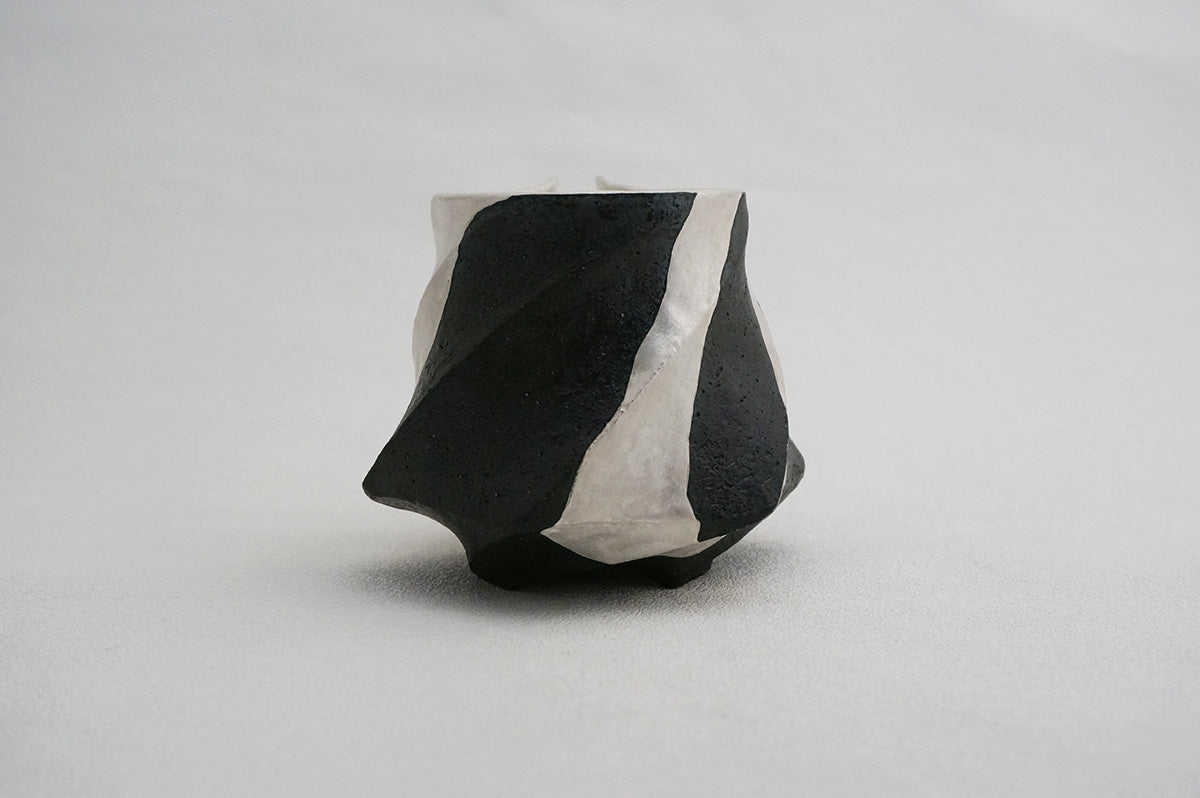 47 Spiral 銀彩ペンギン片口 2