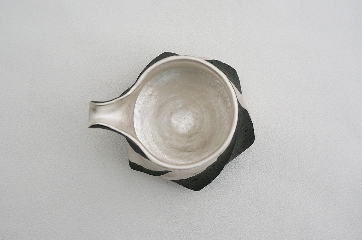 47 Spiral 銀彩ペンギン片口 2