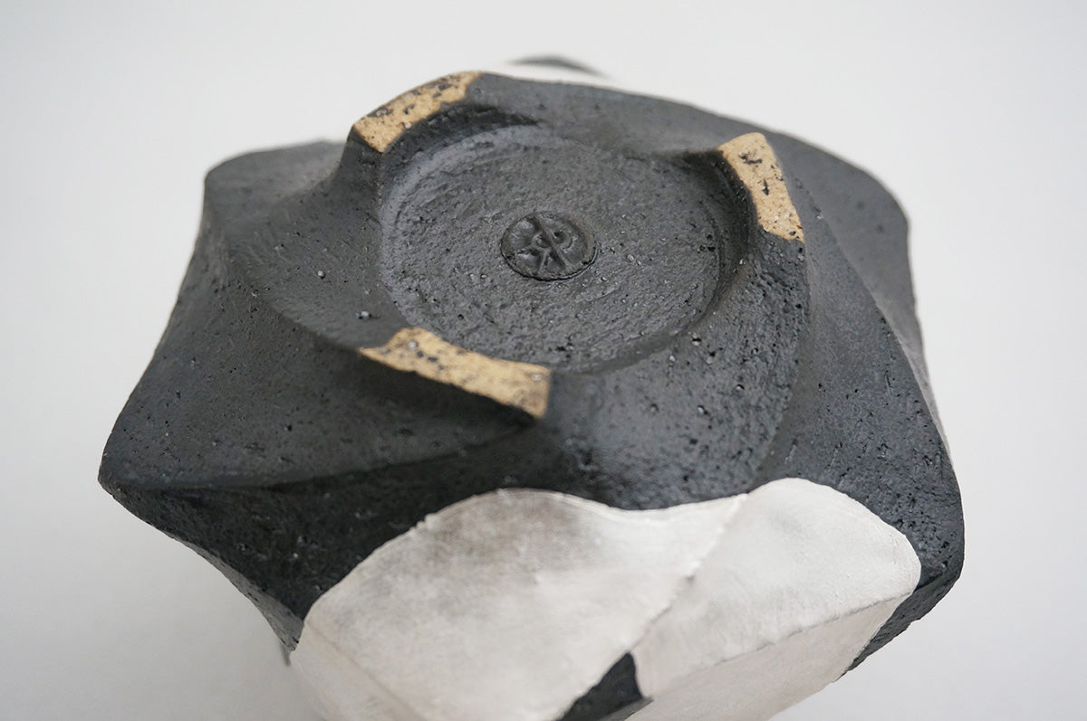 47 Spiral 銀彩ペンギン片口 2