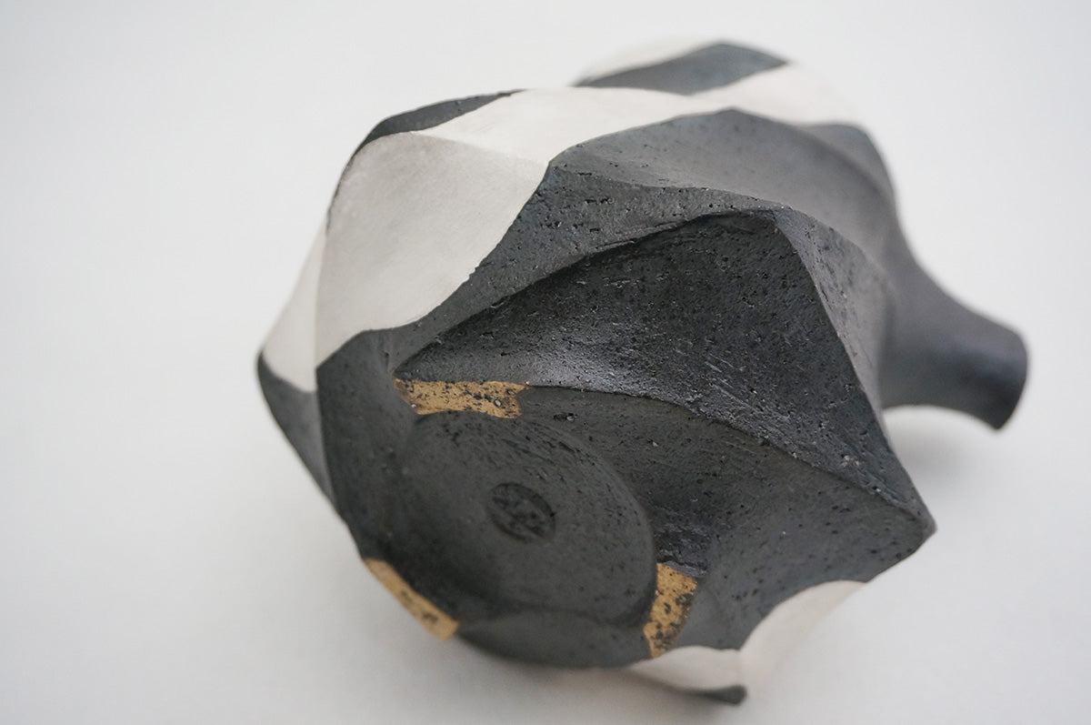 47 Spiral 銀彩ペンギン片口 2