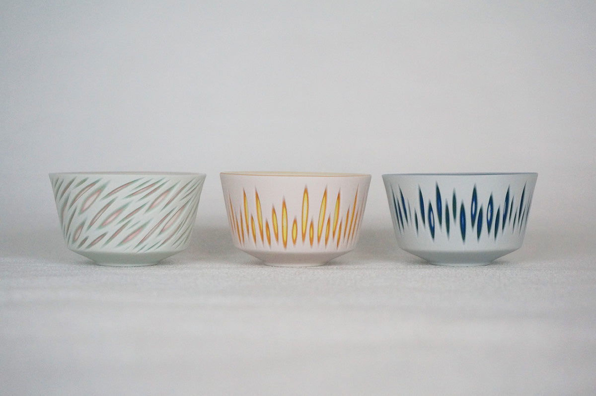 047 重色目 高台ぐい呑み