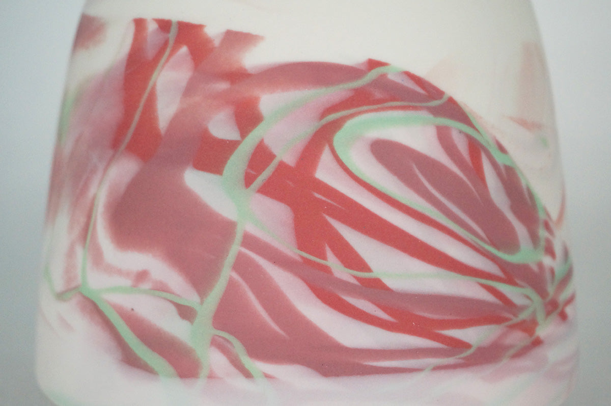 056 marble 富士型植木鉢 L