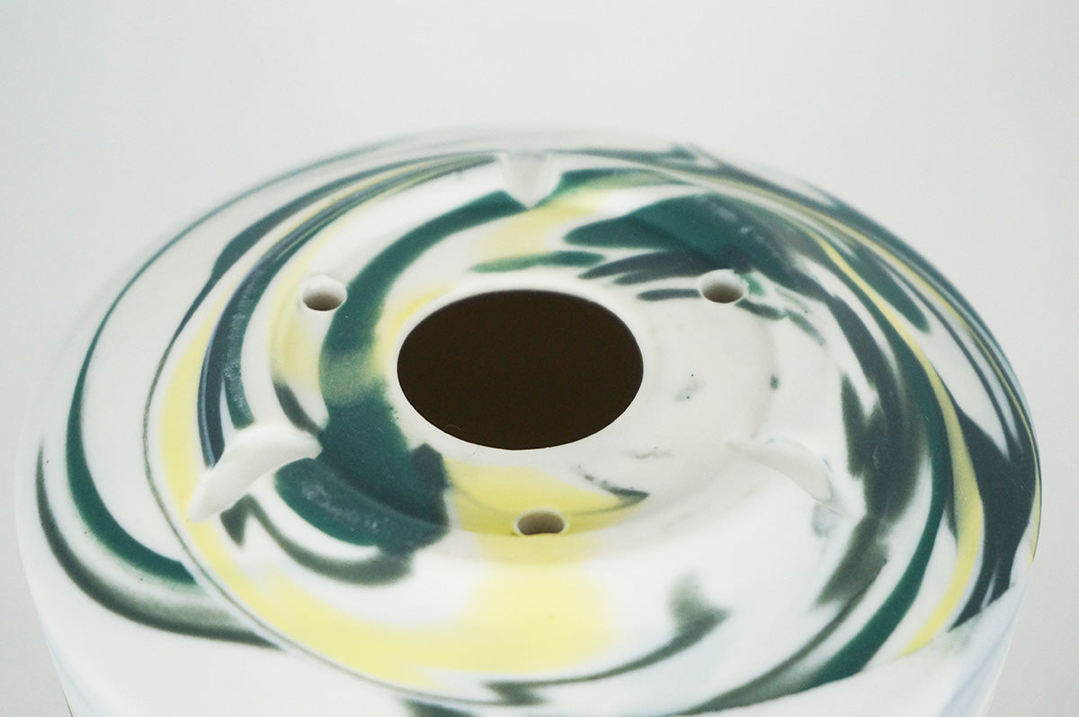 056 marble 富士型植木鉢 L