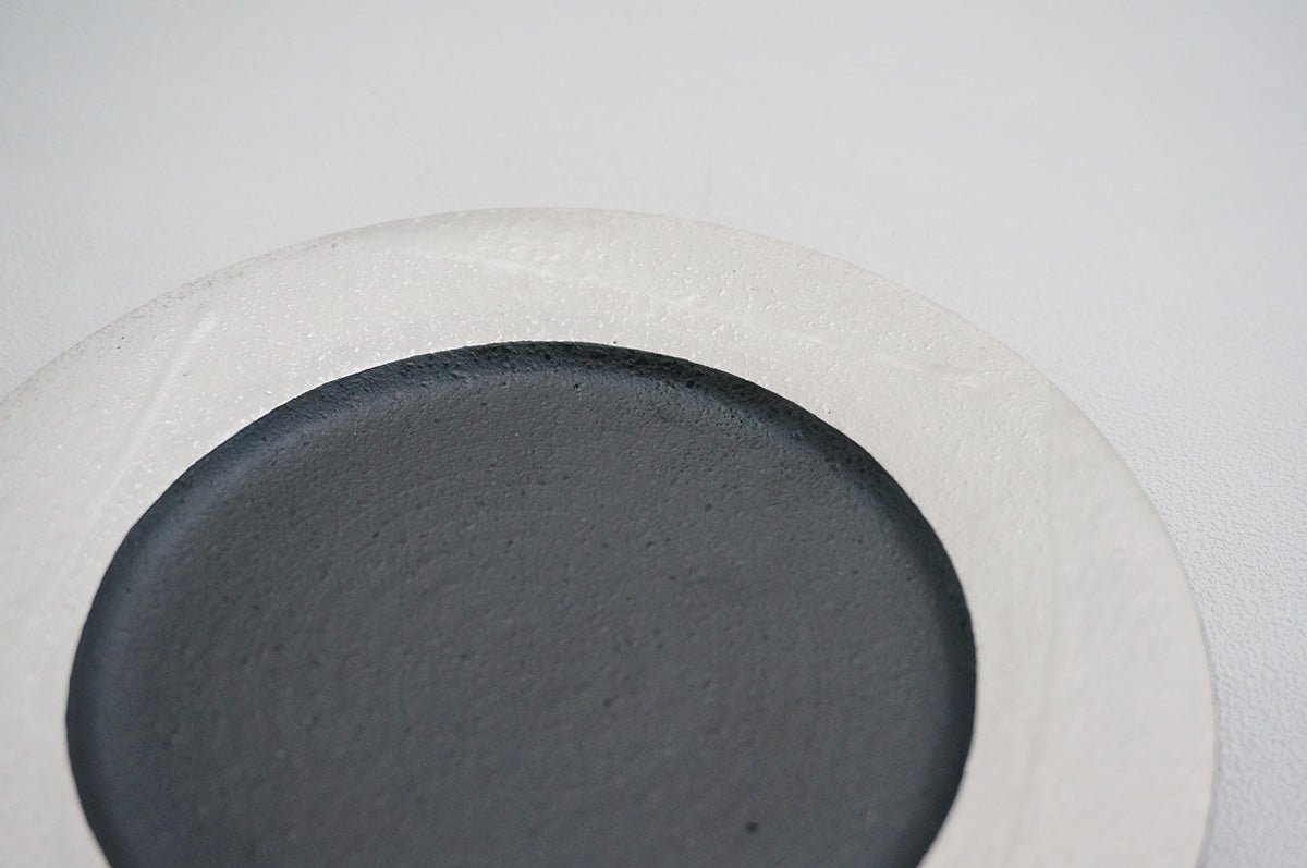 57 銀彩 釉彩 5寸リム皿