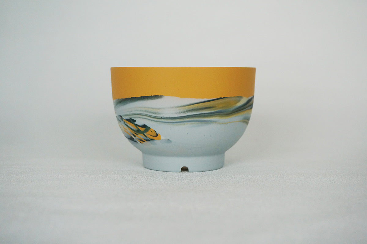 058 marble 碗型植木鉢