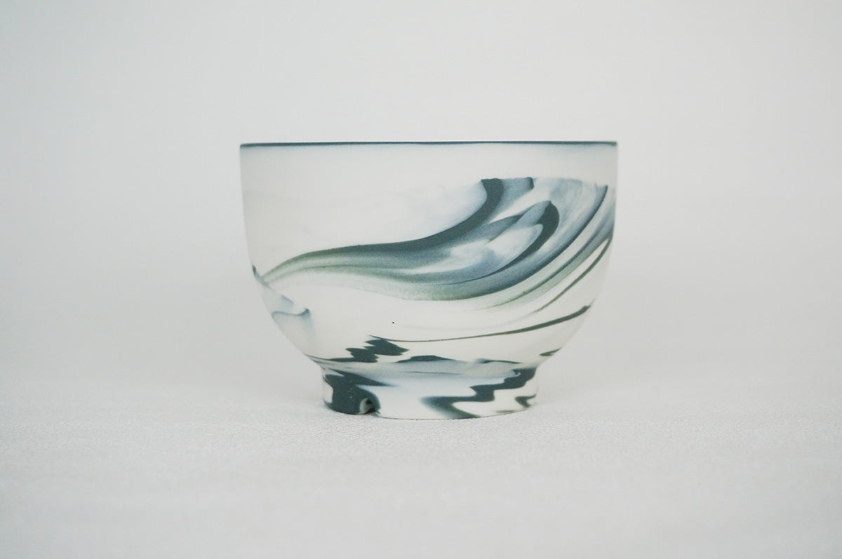 058 marble 碗型植木鉢