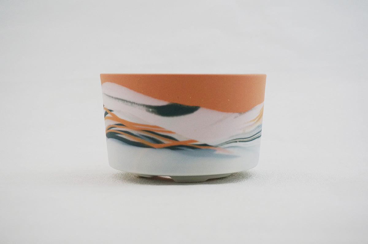 059 marble 円柱鉢L