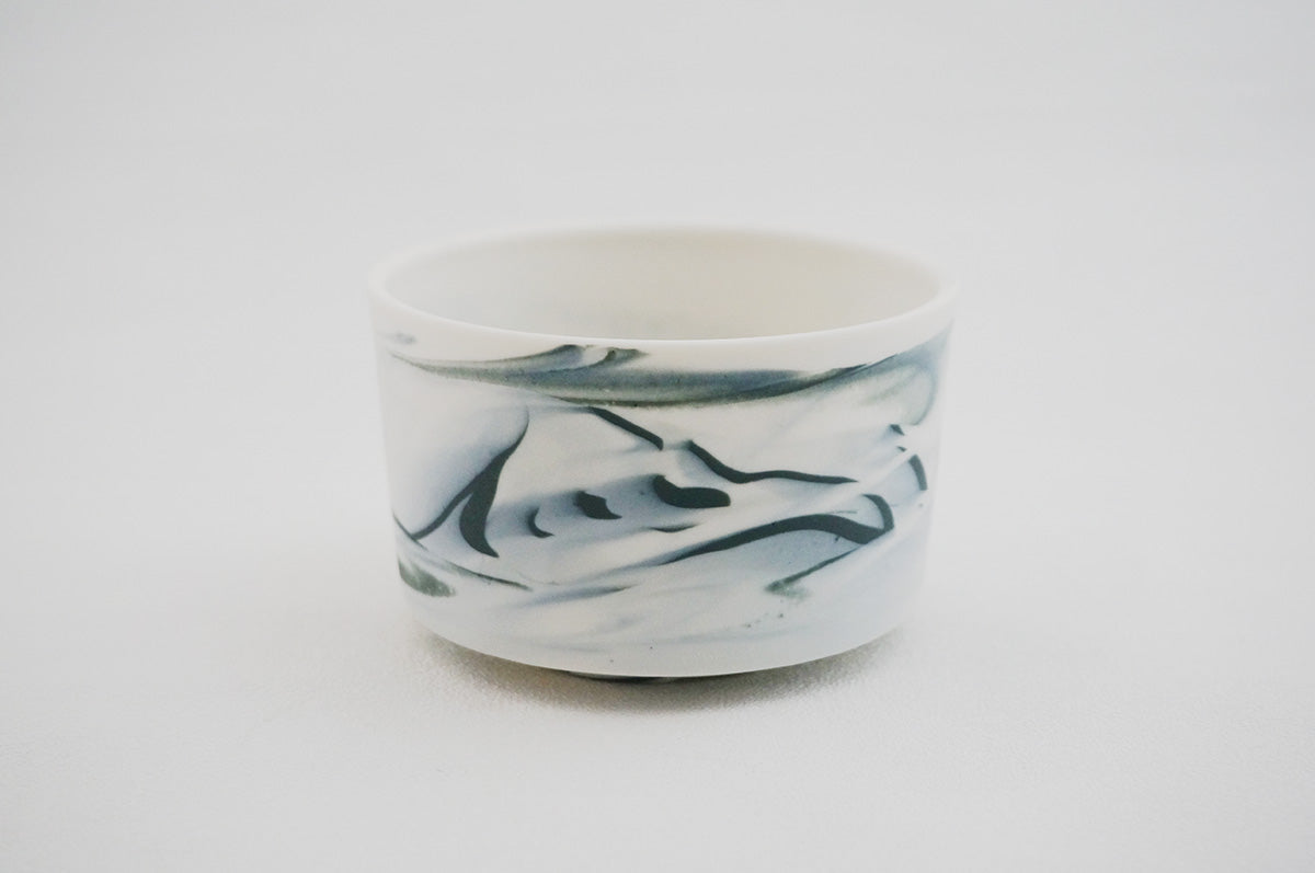 059 marble 円柱鉢L