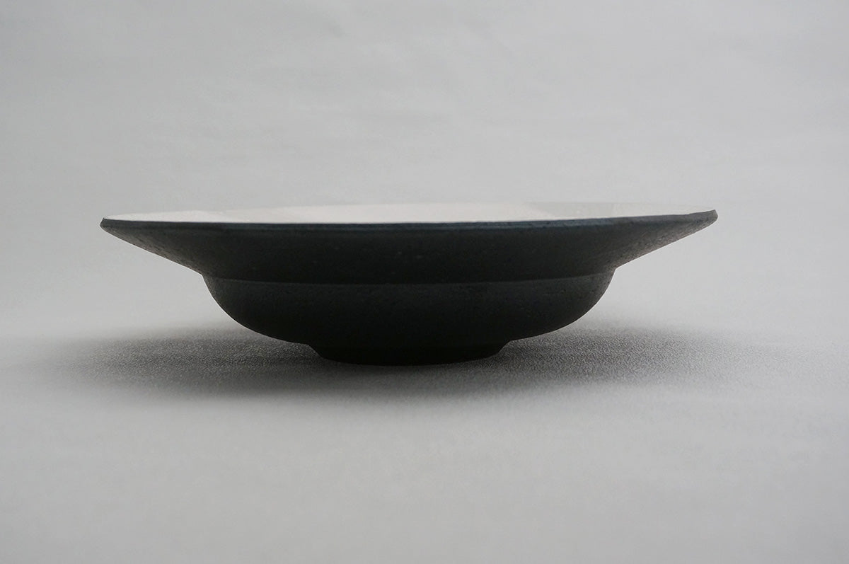 61 銀彩 釉彩 8寸リム鉢