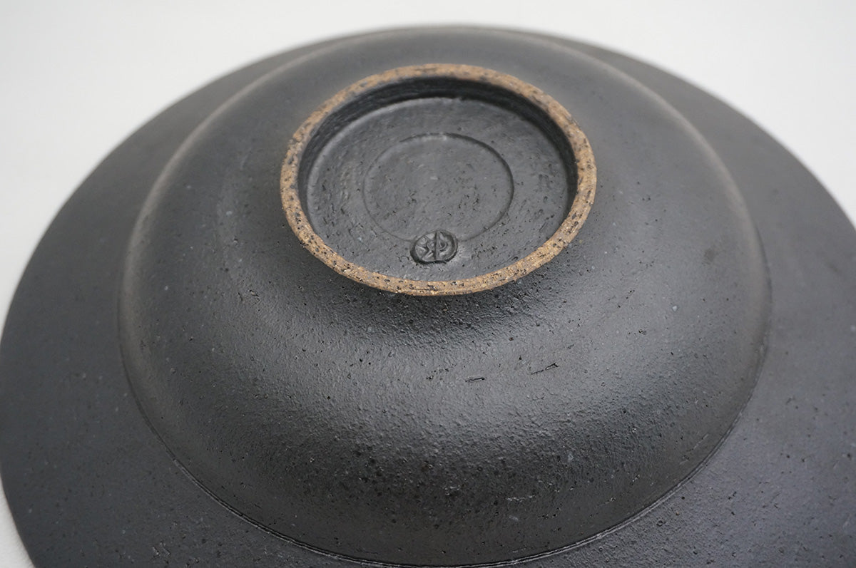 61 銀彩 釉彩 8寸リム鉢