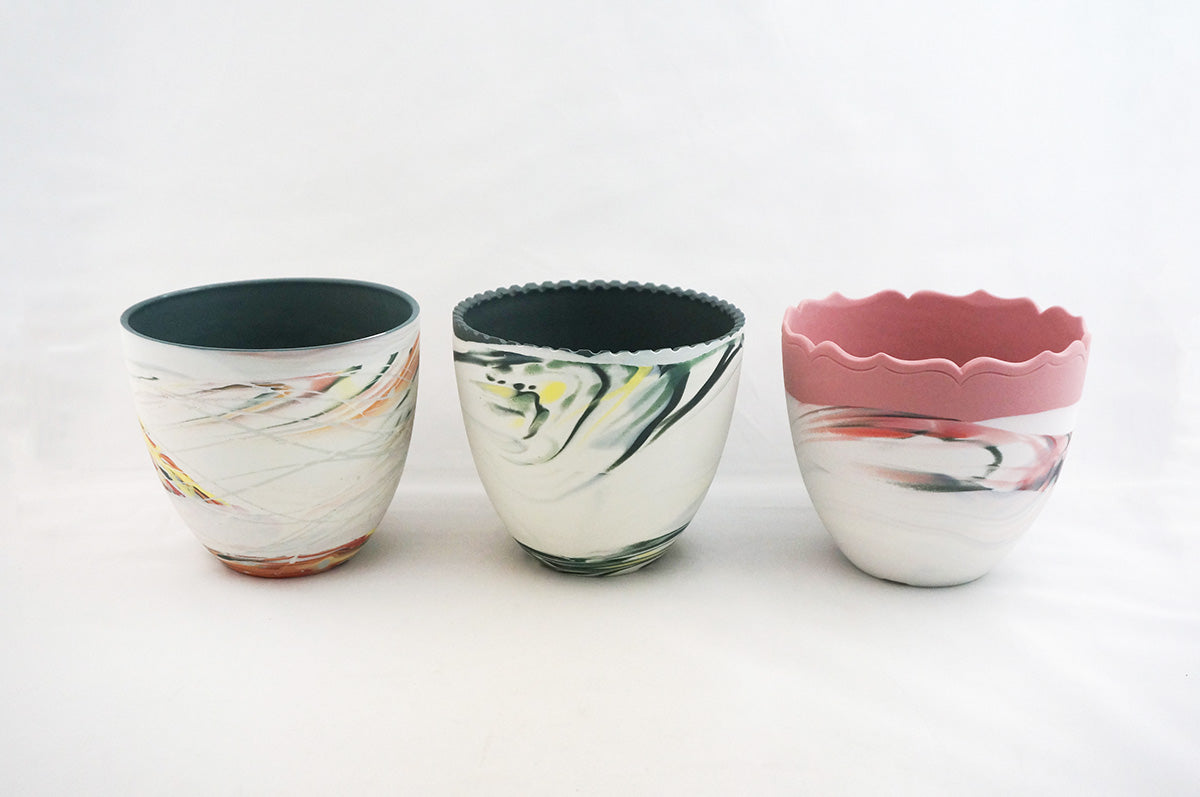 062 marble 丸深鉢L