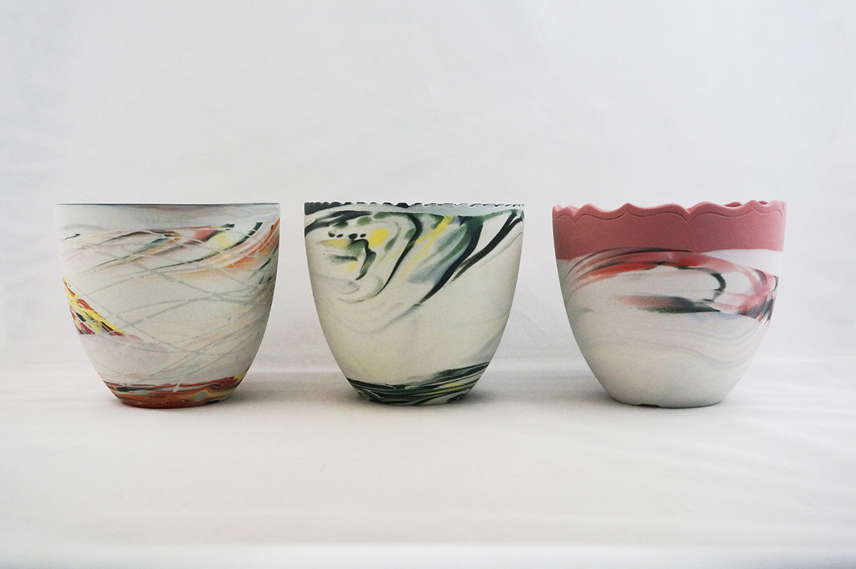 062 marble 丸深鉢L