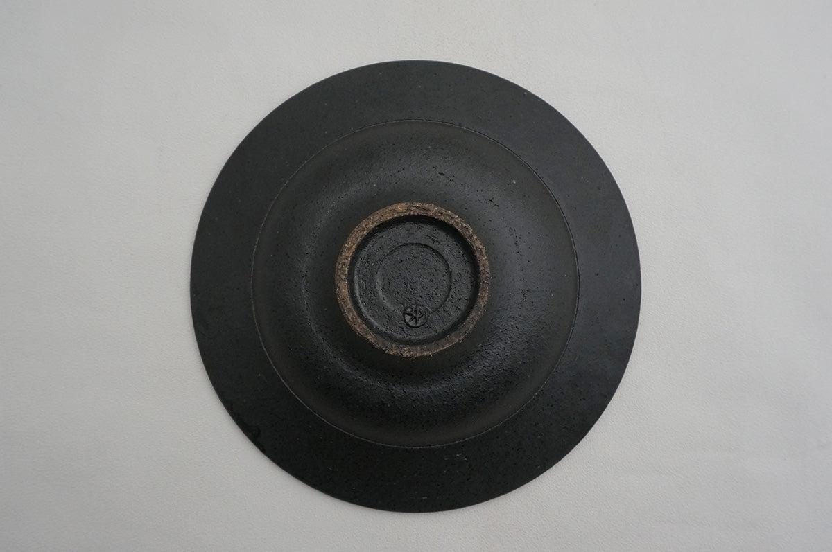 62 銀彩 釉彩 7寸リム鉢