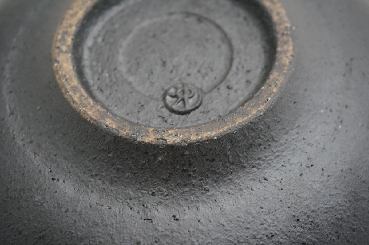 62 銀彩 釉彩 7寸リム鉢