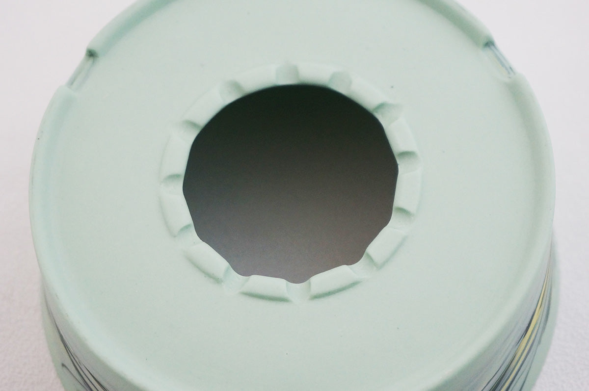 064 marble 円柱浅鉢