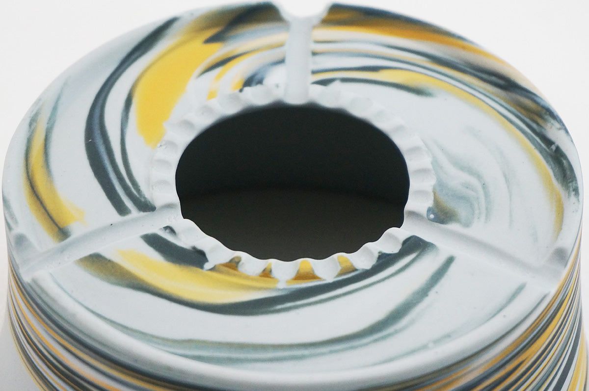 064 marble 円柱浅鉢