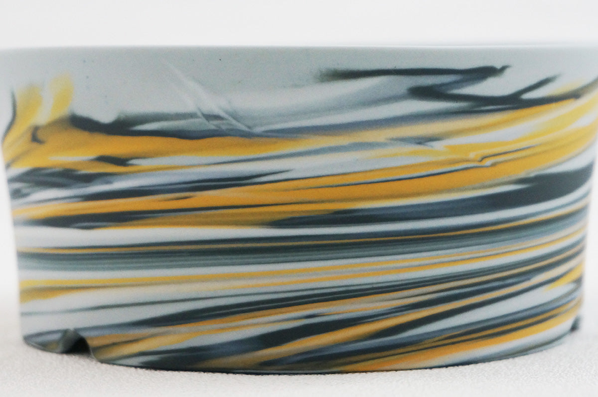 064 marble 円柱浅鉢