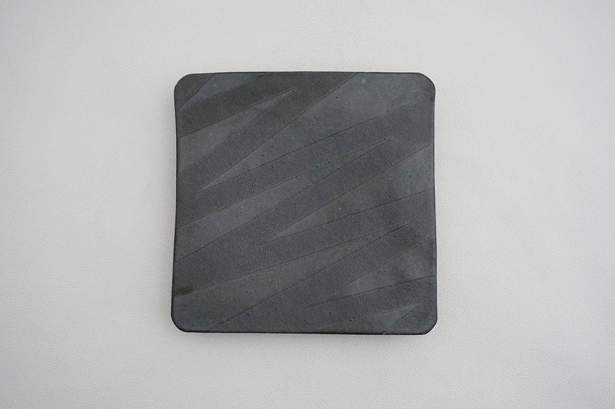 67 釉彩 スクエア台皿（5寸）